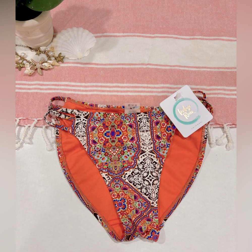 Indigo Rein Woman’s Boho Bright And Colorful Bikini Bottoms Woman’s Size S